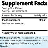 Absonutrix Lumbrokinase 40 mg  60 Vegetable capsules helps support heart health-double pack