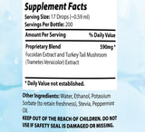 Absonutrix Turkey Tail Mushroom with Fucoidan Extract 590 mg antioxidant Immune booster 4 Fl Oz Made in USA
